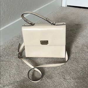 Kate Spade Cream Crossbody Bag with Clasp Closure
